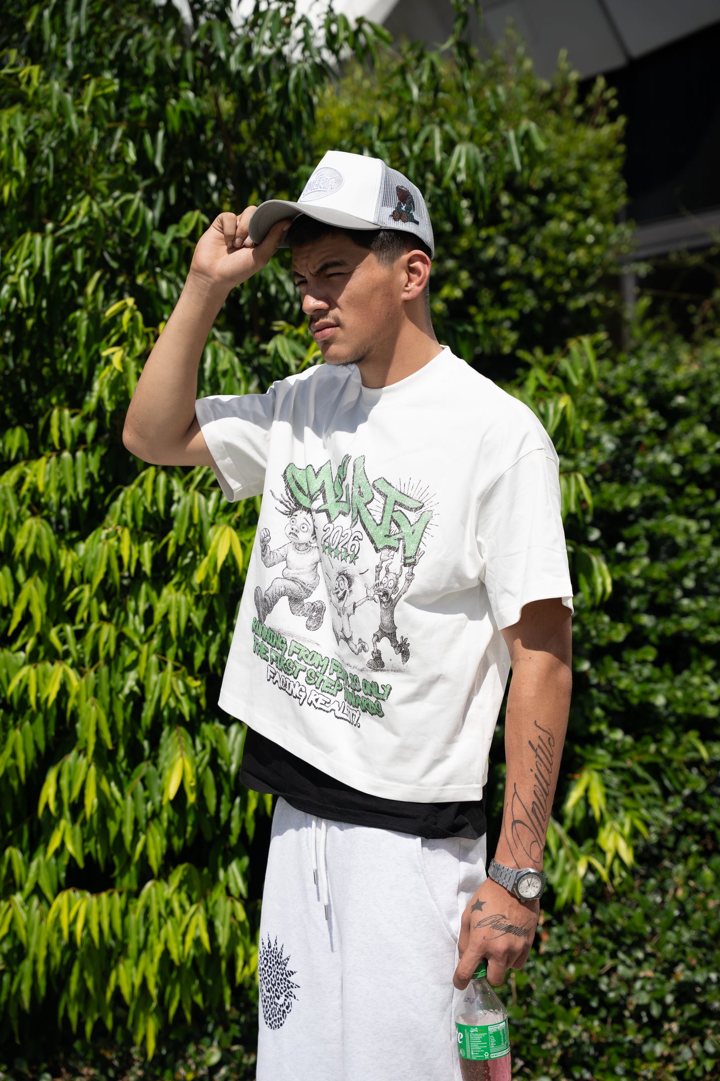 'FACING REALITY' BOX FIT TEE