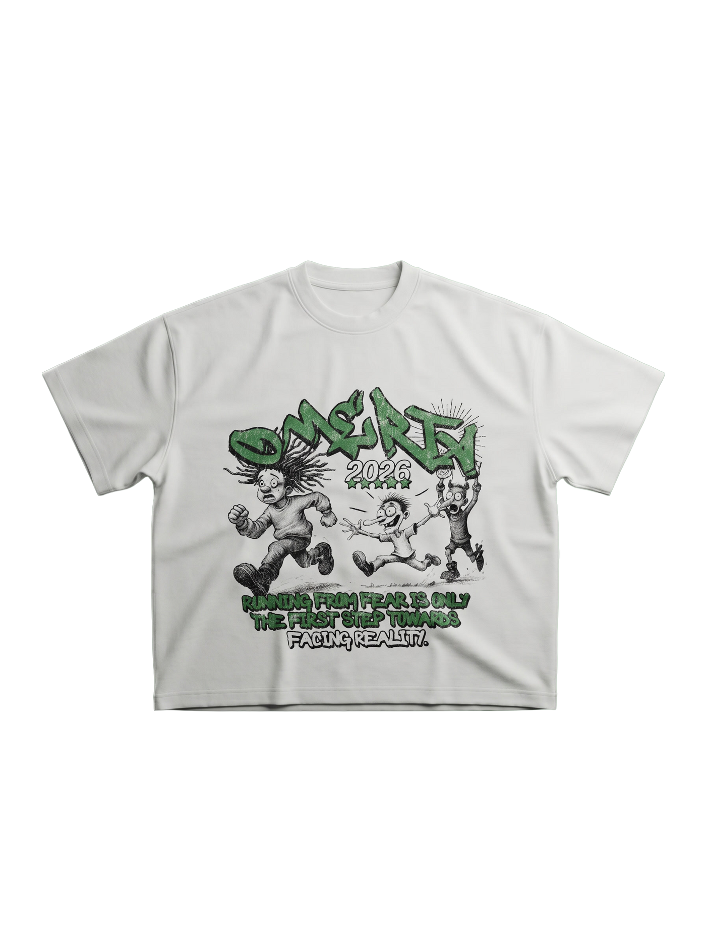 'FACING REALITY' BOX FIT TEE